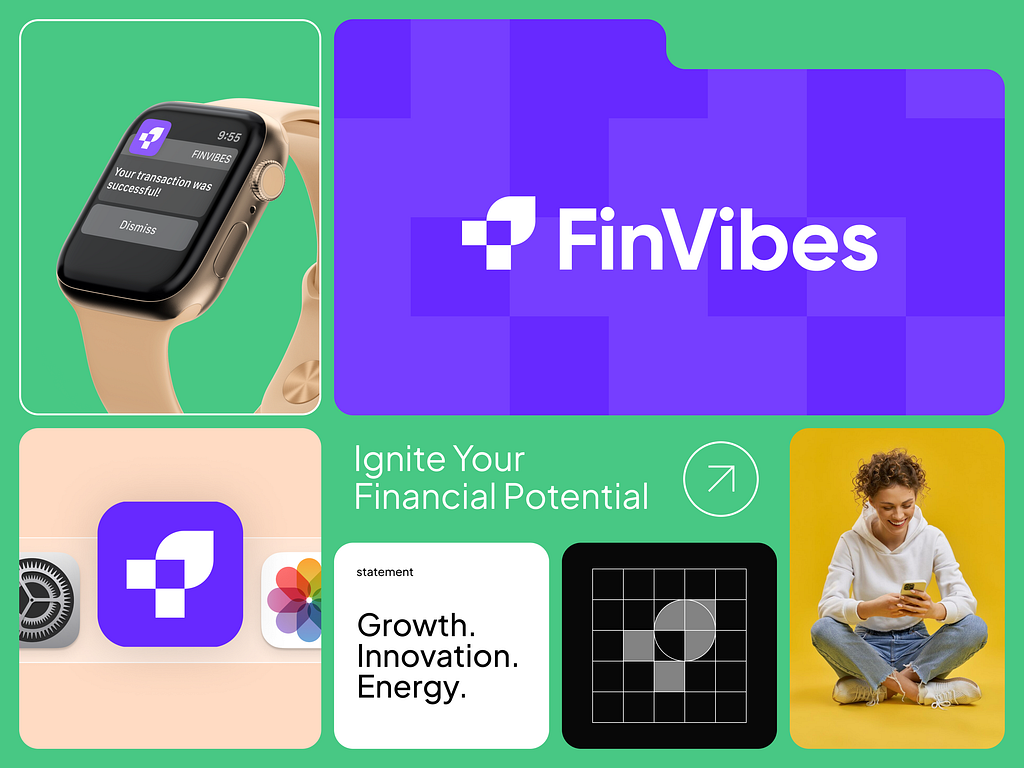 Finvibes brand identity artwork