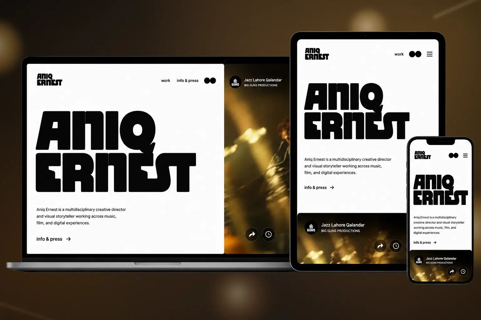 Aniq Ernest — Aniq Ernest responsive design