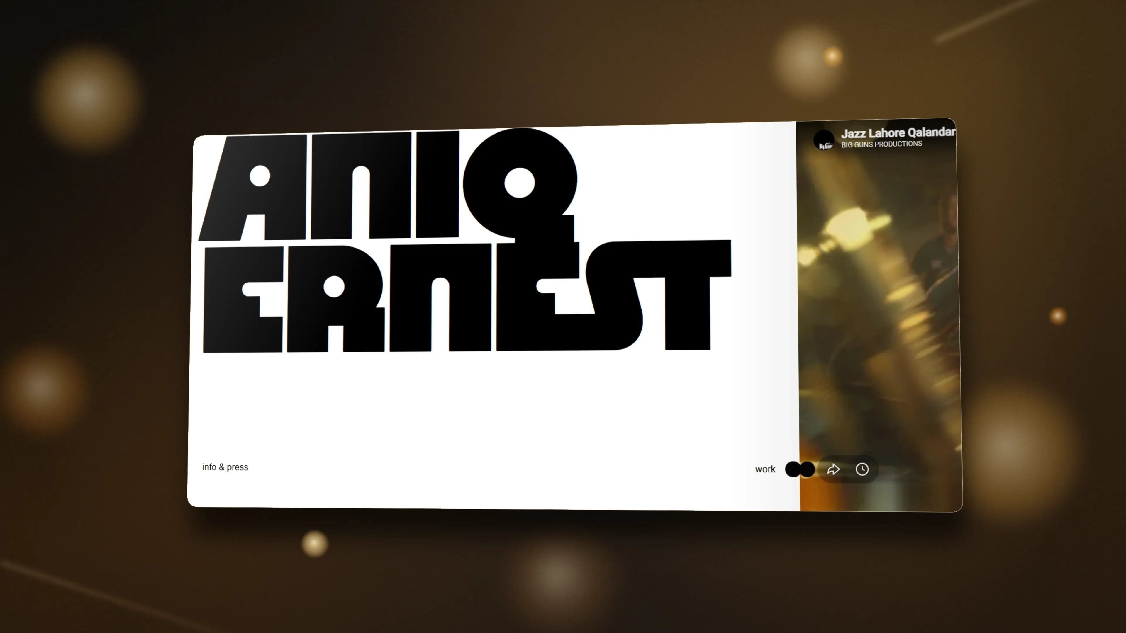 Aniq Ernest featured website design