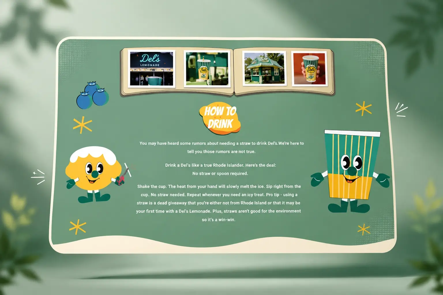 Del's Lemonade — Dels product presentation