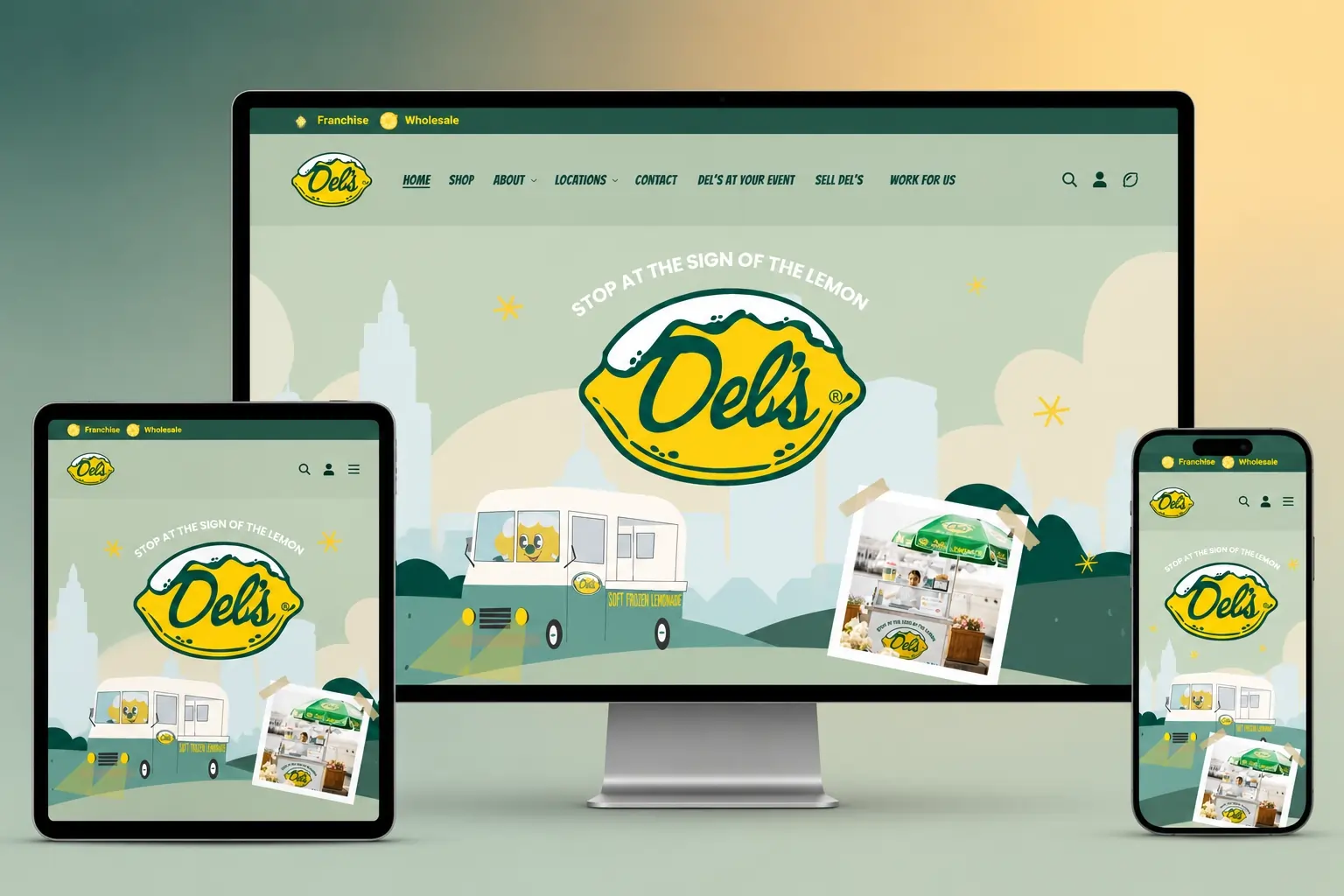 Del's Lemonade — Dels responsive design